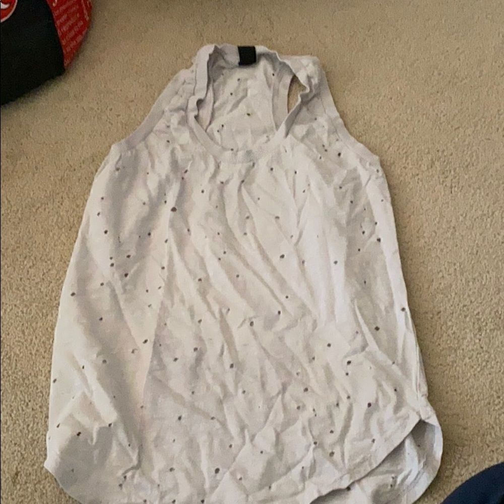 Bobi distresses racerback gray tank XS